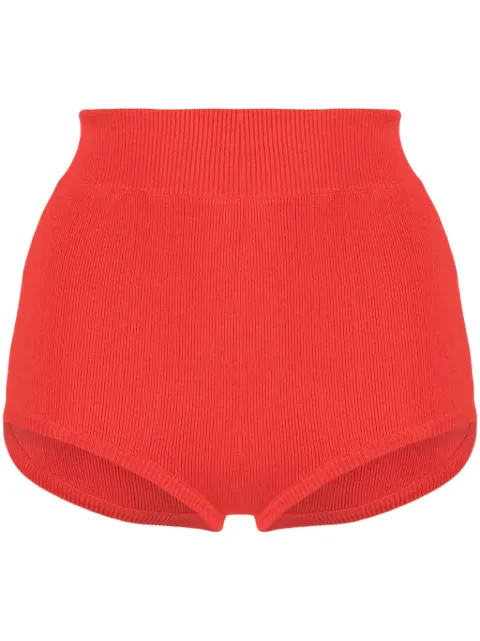 Cashmere In Love Gali fine-knit shorts Red GALIKNICKERS