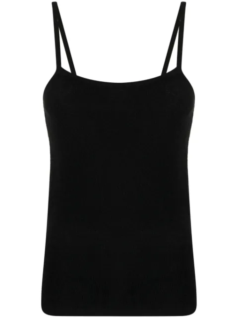 Cashmere In Love Amaya knitted tank top Black AMAYATANKTOP