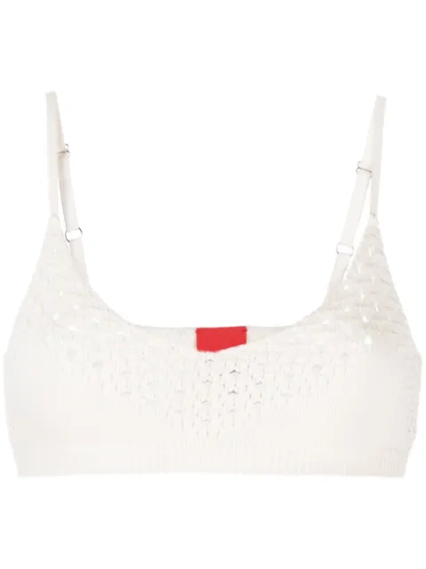 Cashmere In Love Anse crochet-knit bralette White ANSECROCHETBRALETTE