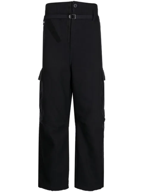Comme des Garçons Homme cargo-pocket cotton-blend wide-leg trousers Blue HLP034