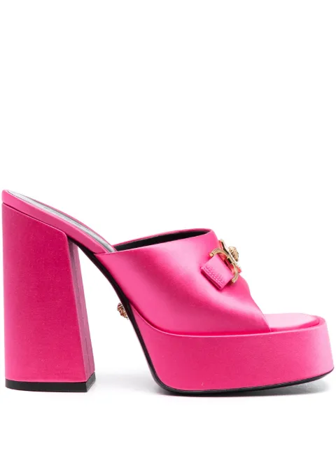 Versace Aevitas satin platform sandals Pink 10101771A00619