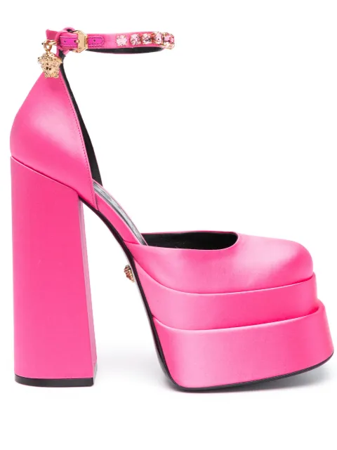 Versace Medusa Aevitas 160mm platform pumps Pink 1002005DRA67