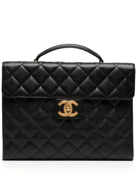 CHANEL Pre-Owned 1997 Classic Flap briefcase Black 4958541
