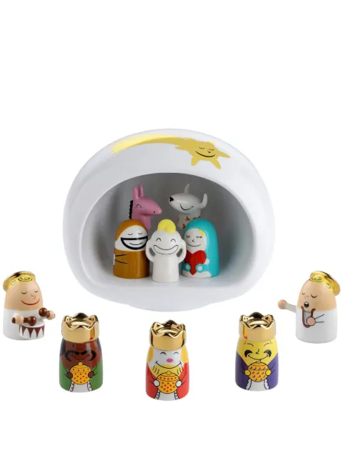 Alessi Presepe nativity decoration (set of 10) White AMGI10SET