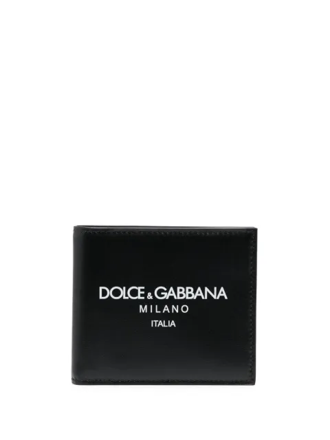 Dolce & Gabbana logo-print leather wallet Black BP1321AN244