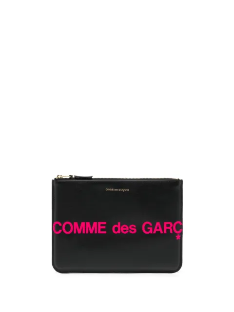 Comme Des Garçons Wallet logo-print leather wallet Black SA5100HL1PINK