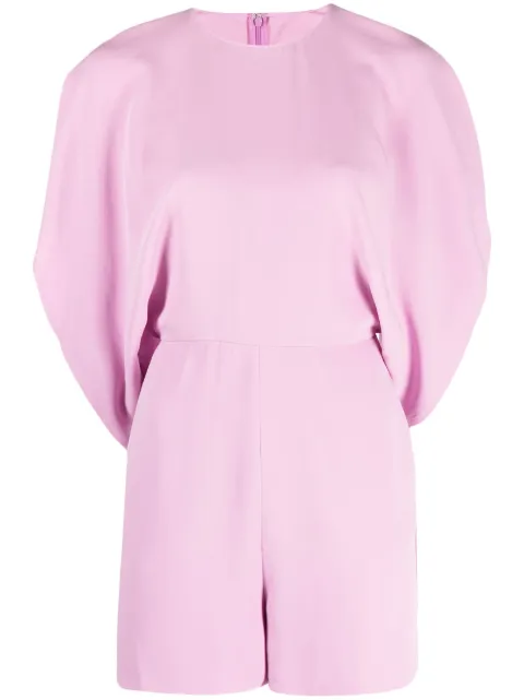 Valentino Garavani Pre-Owned 2000s batwing sleeves silk jumpsuit Pink HOLAVAL167