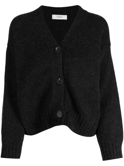 Pringle of Scotland cropped cashmere cardigan Grey PWK941
