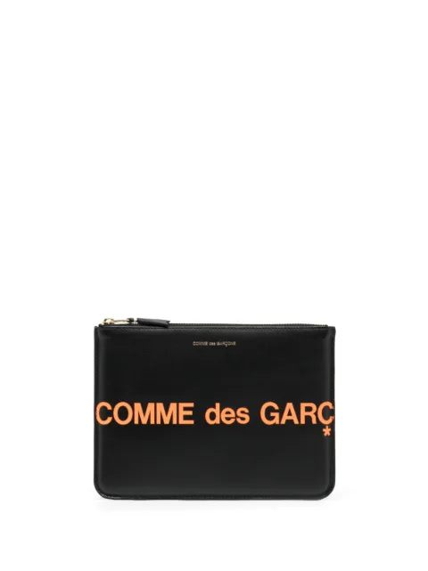 Comme Des Garçons Wallet logo-print leather wallet Black SA5100HL2ORANGE