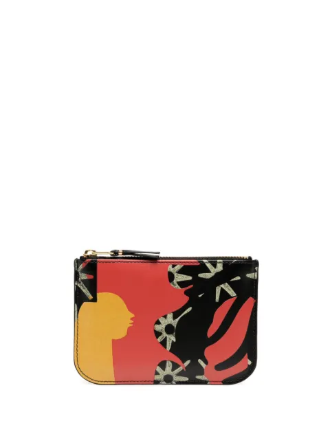 Comme Des Garçons Wallet Diana Ejaita zipped leather wallet Red SA8100DJBLACK