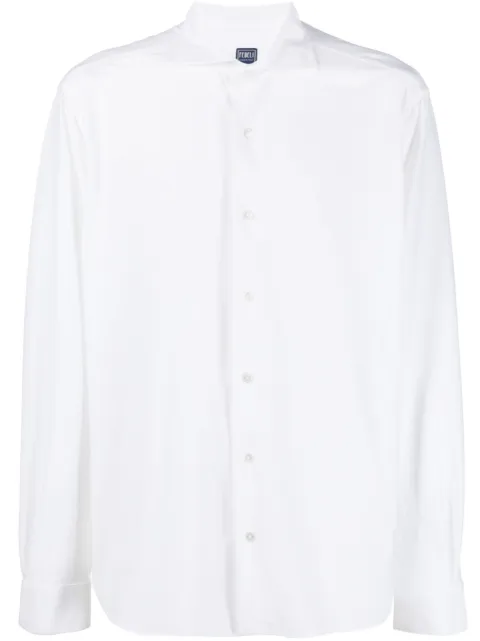 Fedeli Sean cotton-blend shirt White 6UI00522