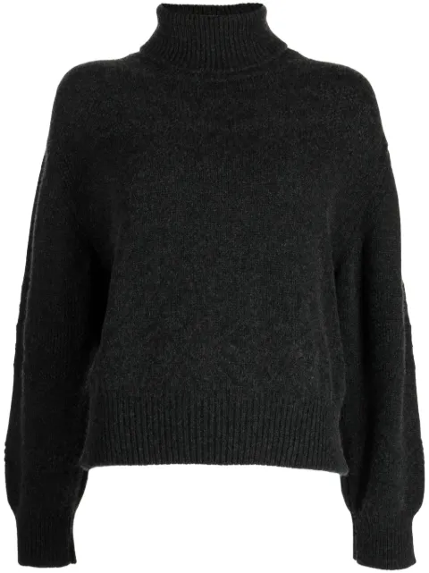 Pringle of Scotland Guernsey roll-neck cashmere jumper Grey PWN417