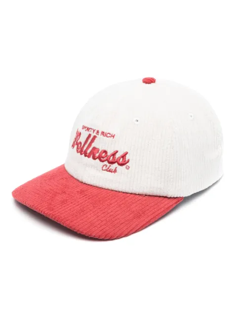 Sporty & Rich embroidered-logo twill cap White AC852ST