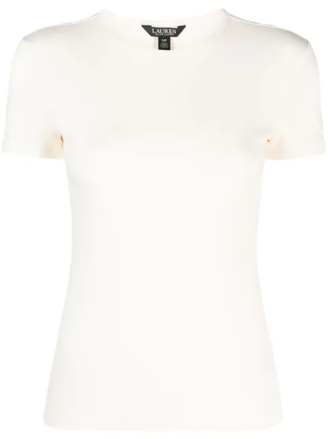 Lauren Ralph Lauren Alli knitted T-shirt Neutrals 200807563