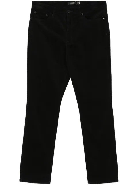 Lauren Ralph Lauren mid-rise slim-fit trousers Black 200881935