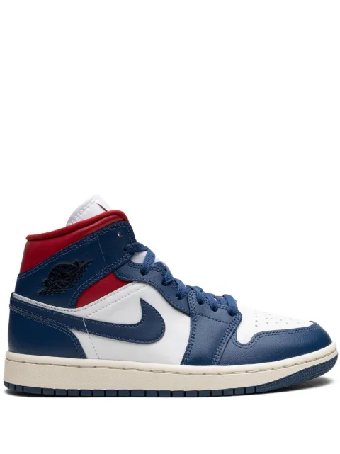 Jordan Air Jordan 1 Mid "Blue / Red" sneakers White BQ6472