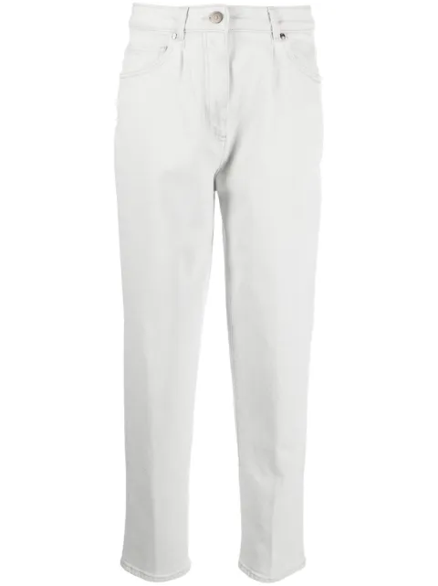 Peserico light-wash tapered-leg jeans Grey PM4821LZR04951