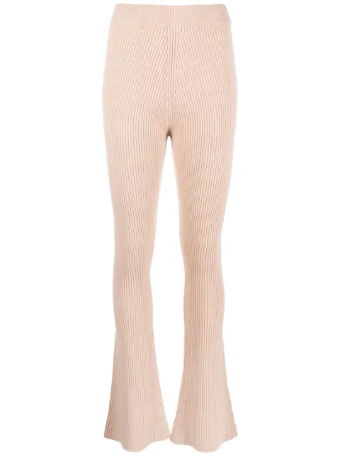 Peserico high-waist knitted trousers Neutrals S94055F0709095
