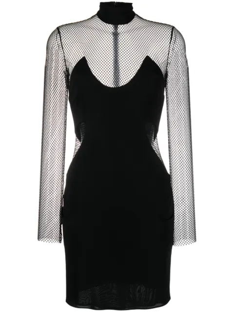 TOM FORD Illusion mesh-panel minidress Black ABJ725FAX162LB999