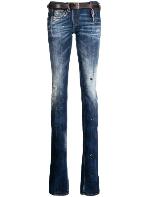 DSQUARED2 Sharpey low-rise skinny jeans Blue S72LB0680S30342