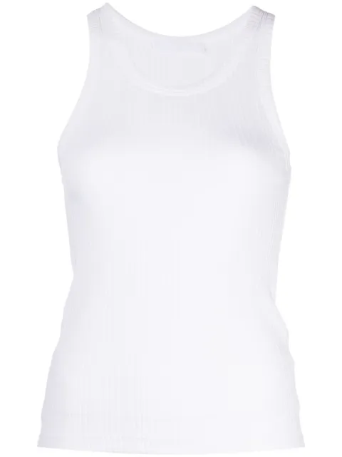 Helmut Lang scoop-neck sleeveless top White N04HW508