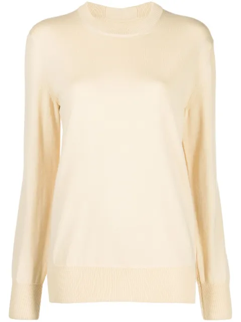Jil Sander midweight wool crew-neck sweater Neutrals J04GP0001J14532