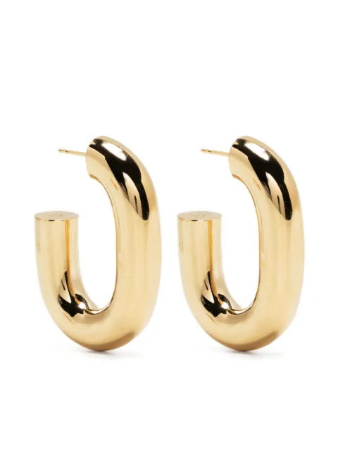 Rabanne XL Link hoop earrings Gold 22ABB0216MET345