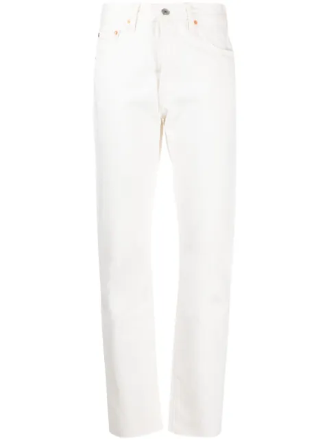 Levi's high-rise straight-leg jeans White 125010413