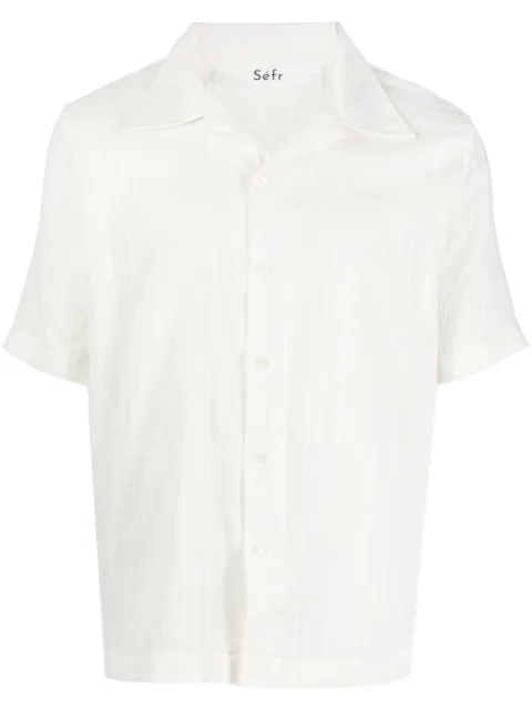 Séfr pintuck cotton shirt White PREFW23SUNEHAM