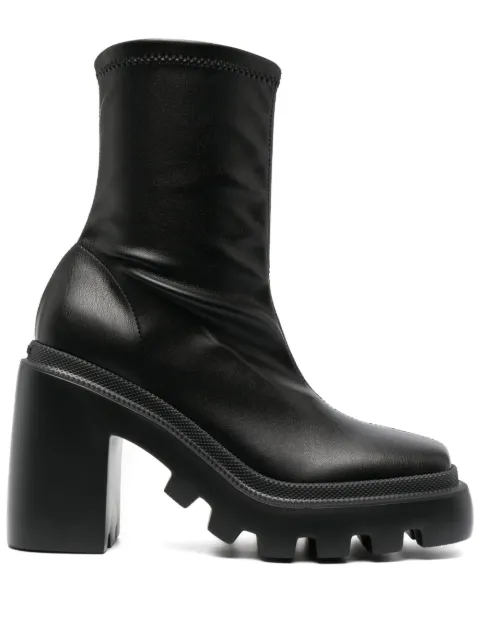 Vic Matie 110mm chunky leather boots Black 1D7452DB08W120101