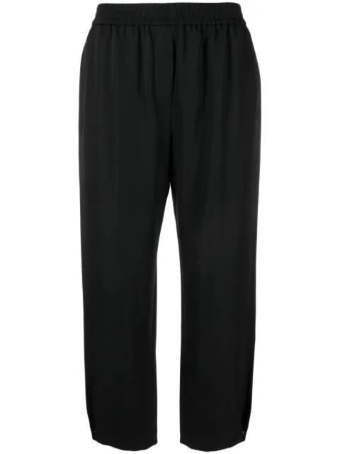 Giorgio Armani elasticated-waistband virgin wool trousers Black 3WHPP0X3T047T