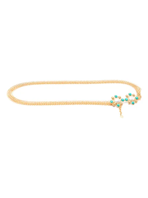 Sylvia Toledano flower-shaped detail chain belt Gold BLT4A