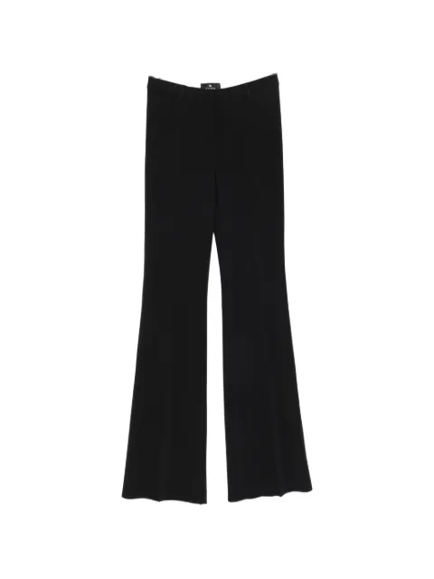 ETRO mid-rise flared trousers Black 115601496