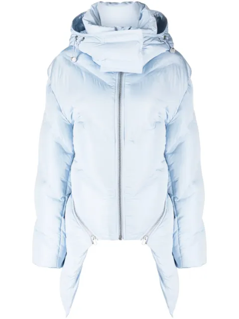 Dion Lee Welded convertible puffer jacket Blue C6021F23
