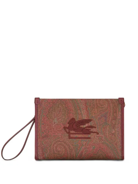 ETRO large Love Trotter clutch Brown 1H7837863