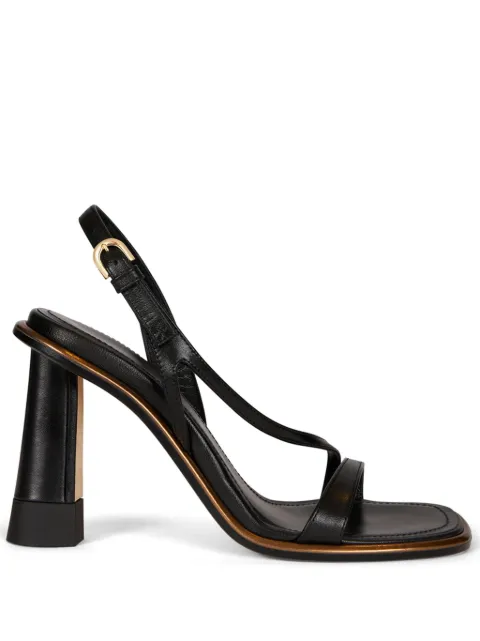 ETRO strappy leather sandals Black 138703075