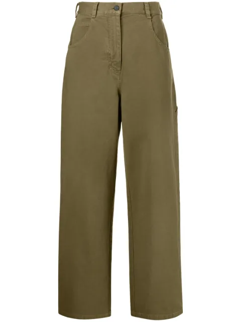 Nili Lotan high-waist wide-leg jeans Green 12331W1205