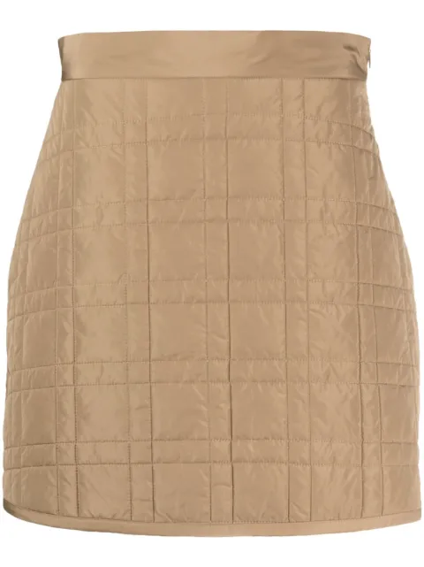 Fabiana Filippi padded high-waisted skirt Neutrals GND213F2920000H714