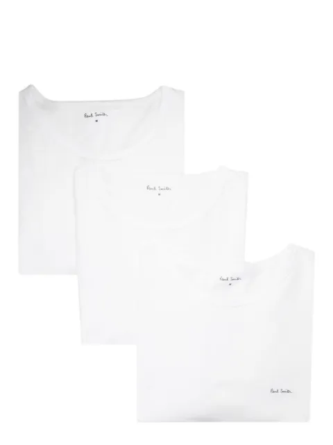 Paul Smith logo-print cotton T-shirt (pack of three) White M1A389M3PK