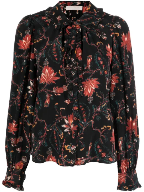 Ulla Johnson Philipa floral-print blouse Black PF230244