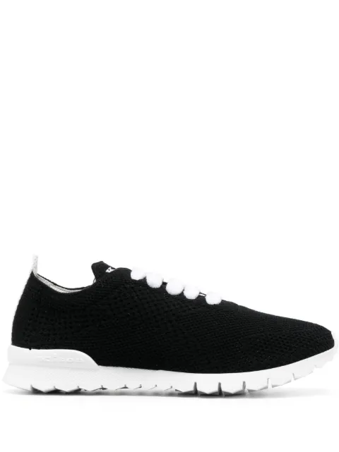 Kiton fully-perforated low-top sneakers Black DSSFITSN0084740