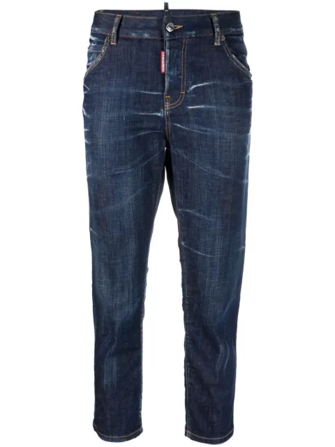 DSQUARED2 low-rise cropped jeans Blue S75LB0820S30342