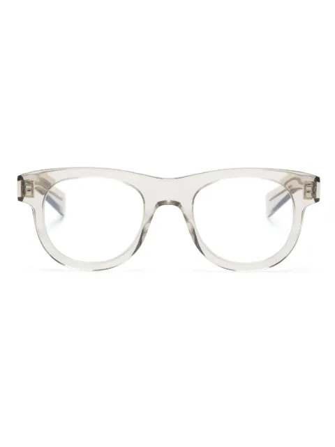 Saint Laurent Eyewear transparent round-frame glasses Neutrals SL571OPT
