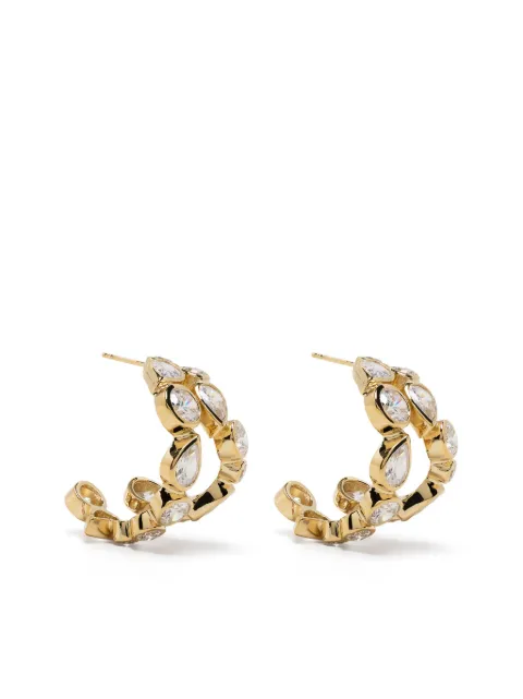 Completedworks Like Peas In a Pod IV crystal-embellished hoop earrings Gold Z07