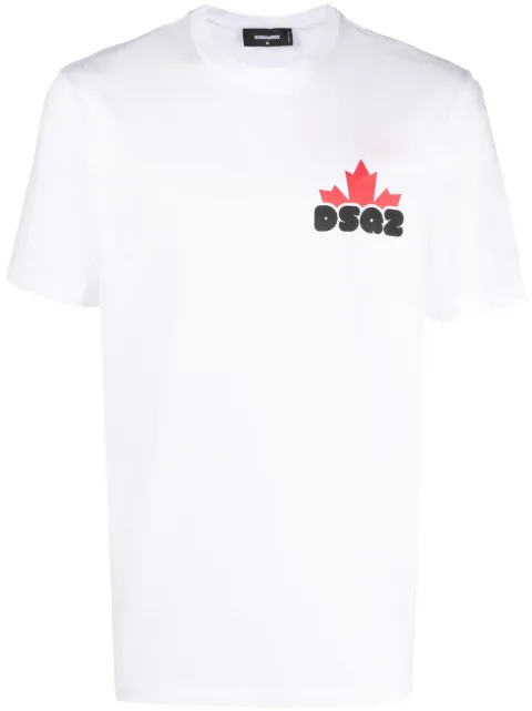 DSQUARED2 logo-print cotton T-shirt White S74GD1200S23009