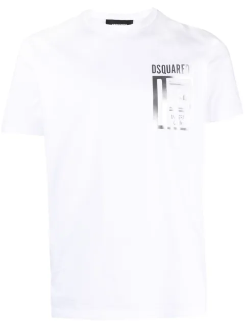 DSQUARED2 logo-print cotton T-shirt White S74GD1153S23009
