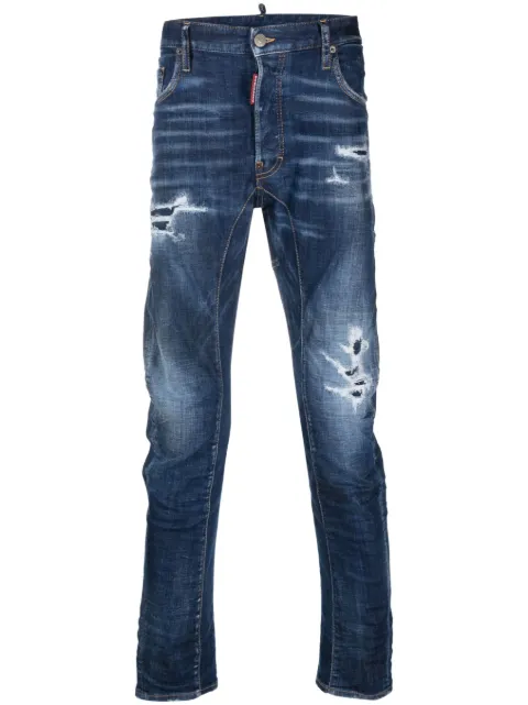DSQUARED2 ripped slim-fit jeans Blue S74LB1334S30342