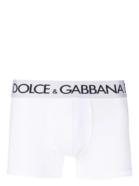 Dolce & Gabbana logo-waistband stretch boxers White M4B97JONN97W0800