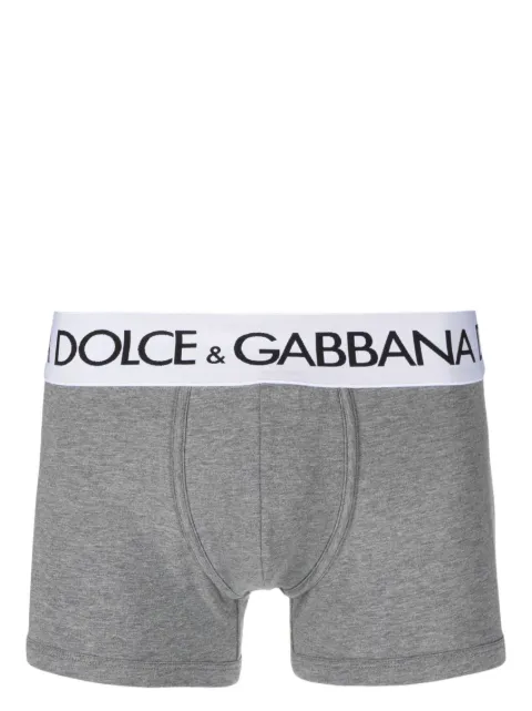 Dolce & Gabbana logo-waistband stretch boxers Grey M4B97JONN97
