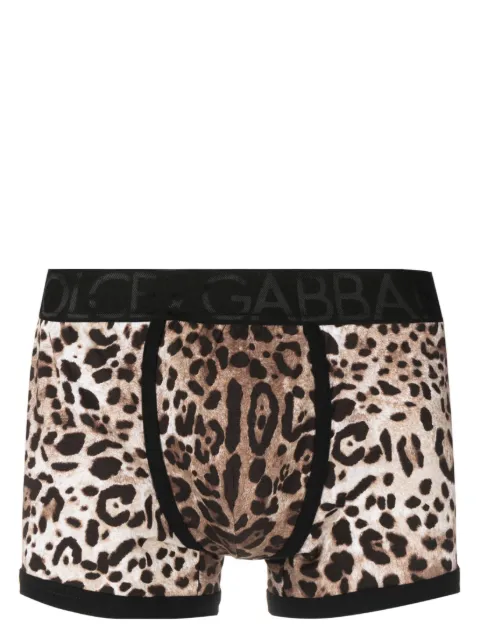Dolce & Gabbana leopard-print stretch-cotton boxers Brown M4D19JONO03HA93M